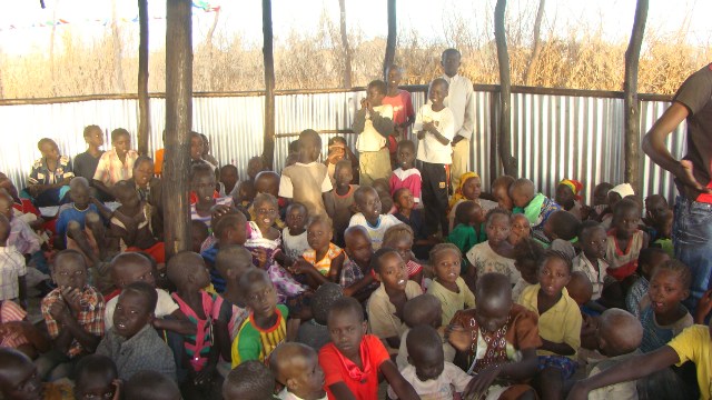 children in the newly built centre.jpg